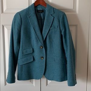 Talbot’s Shetland Wool Blazer in Bluish/Green